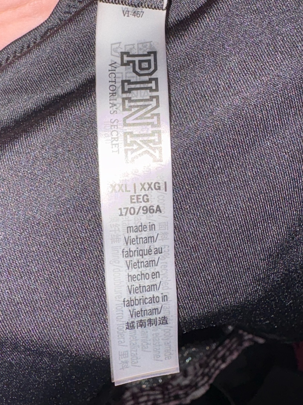 PINK shimmer swim bottoms. - Picture 2 of 4